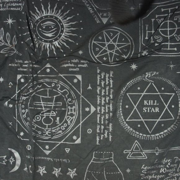 Killstar, Over The Moon Oversized Top, size: XS-M, Black - Picture 4 of 4